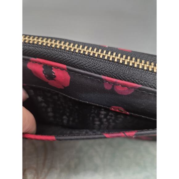 Kate Spade Poppy Neda Zip-around Wallet Clutch Multi Pocket Organizer - Picture 7 of 11